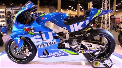 Cette moto de course est la moto #46.