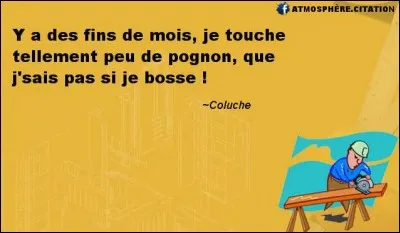 Des gens lucides et couillus comme Coluche semblent manquer beaucoup. Voici une citation très drôle de Coluche, qui était aussi l'auteur de quelle autre citation, parmi celles proposées..
