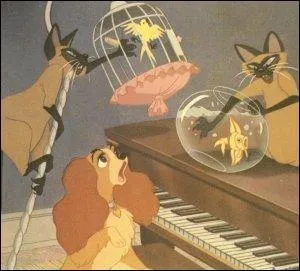 Qui garde Lady pendant l'absence de ces matres ('La belle et le clochard') ?