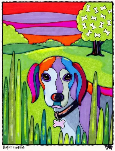 Lequel de ces chiens est un chien de chasse ?