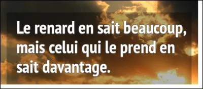 De qui est cette citation ?