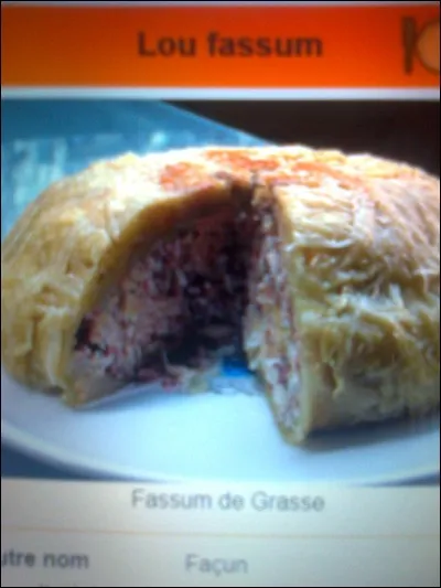 De quelle ville le "lou fassum" est-il une spécialité ?