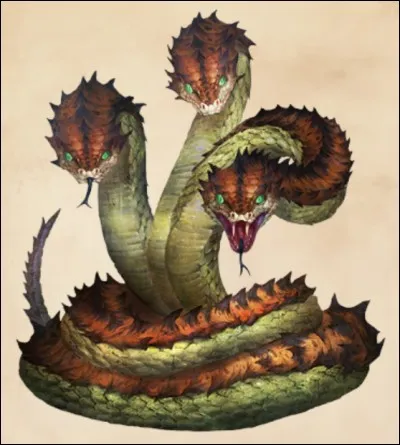 Laquelle des têtes du Runespoor possède des crochets venimeux ?