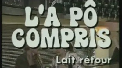 De quels francophones se moquent un peu les Nuls dans ''L'a pô compris'' ?