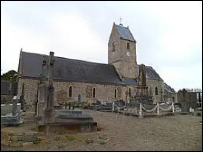 Vous avez sur cette image l'église Notre-Dame-de-l'Assomption du Mesnilbus. Commune du parc naturel régional des Marais du Cotentin et du Bessin, elle se situe dans le département ...