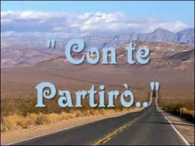 Qui a interprété ''Con te partirò'' ?