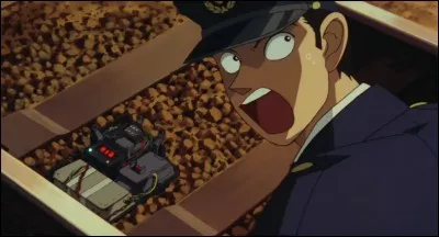 Dans le film 1 qui est intitulé "Le Gratte-ciel infernal", quelle était l'œuvre visée par le poseur de bombe en faisant exploser les lignes circulaires ?