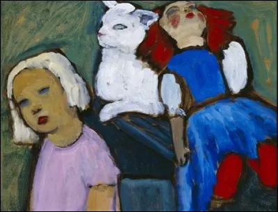 Qui a représenté cette poupée et ces jouets ?