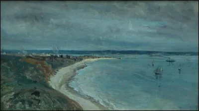 Qui a représenté "La mer vue du haut des falaises" ?