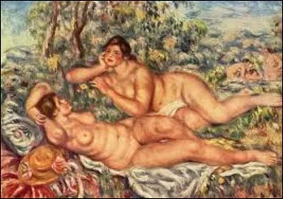 Peinte entre 1918 et 1919 à Cagnes-sur-Mer, ''Les Baigneuses'' est une huile sur toile conservée au musée d'Orsay. Donnée à l'État français par ses trois fils en 1923, quel impressionniste a réalisé ce tableau ?