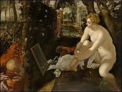 Mesurant 1,46 m de haut sur 1,93 m de long, ''Suzanne et les Vieillards'' est une huile sur toile réalisée en 1557. À quel peintre vénitien de la Renaissance de mouvement maniériste doit-on ce tableau ?