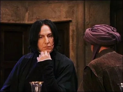 Lorsque Harry aperçoit Severus Rogue et Quirinus Quirell en pleine conversation, où se trouve-il ?