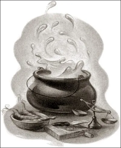 De quelle matière doit être le chaudron qu'Harry doit acheter pour sa première année à Poudlard ?