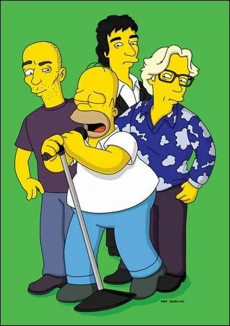 Quel est ce groupe au cot d'Homer ?