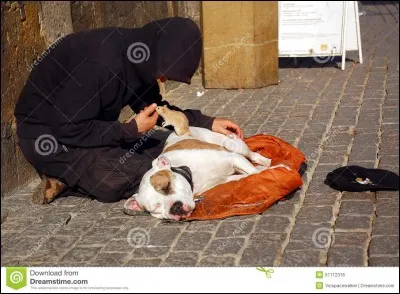 Un mendiant te demande de l'argent, que fais-tu ?