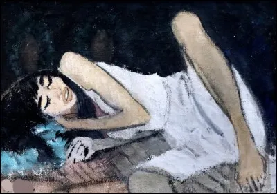 Qui a peint "Femme couchée en blanc" ?