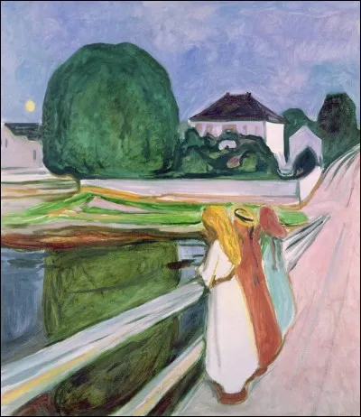 Cette toile est intitul&eacute;e "Nuit blanche" sign&eacute;e par :