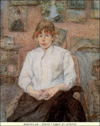 Qui a peint "Rousse au caraco blanc" ?