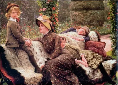 Qui a peint "Le banc de jardin" ?