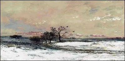 Qui a représenté la "Neige sur la plaine d'Auvers' ?