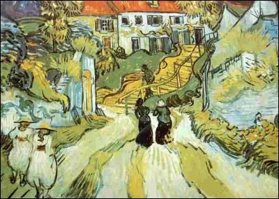Qui a peint "Auvers-sur-Oise, escalier de la Sansonne" ?