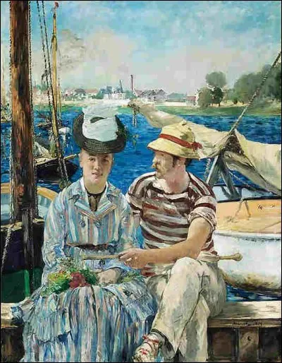 Qui a peint la toile intitulée "Sur la Seine à Argenteuil" ?