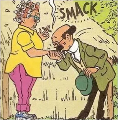 Qui est cette dame à qui Tournesol fait un baise-main ?