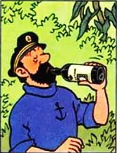 Que boit en grande quantité le capitaine Haddock ?