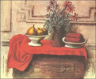 Qui a peint cette "Nature morte sur une commode" ?