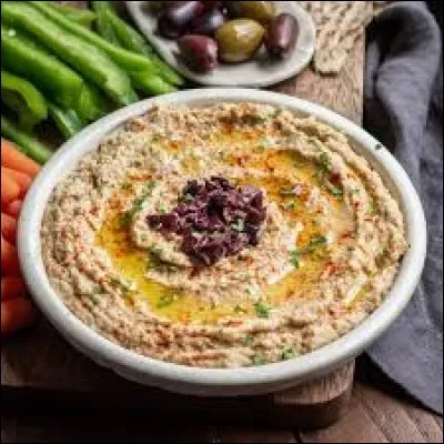 Quel légume est la base du plat "Baba ghanoush" originaire du Moyen-Orient ?
