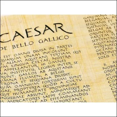 "De Bello Gallico" de Jules César a pour thème :