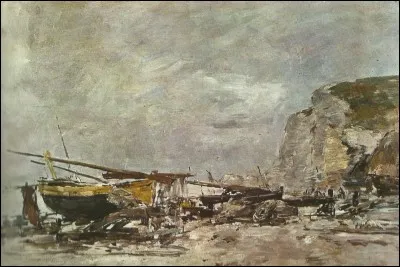 De quelle ville sont ces "Falaises et barques" ?