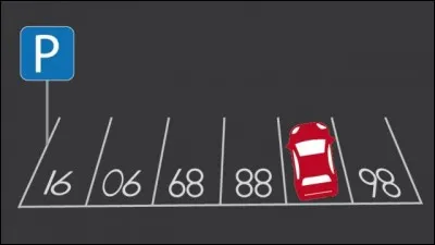 Quel est le numéro de la place de parking occupée ?