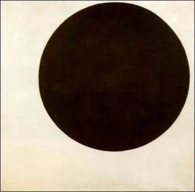 "Cercle noir sur fond ..." est une huile sur toile de Kasimir Malevich.