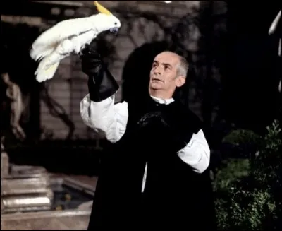 Dans quelle grande comdie Louis se retrouve-t-il  imiter la voix d'un perroquet, sous un balcon ?
