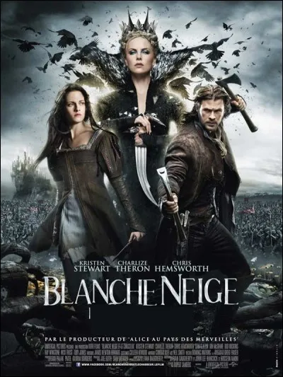 Dans le film de Rupert Sanders, quel est le métier de celui qui partage le titre avec Blanche-Neige ?