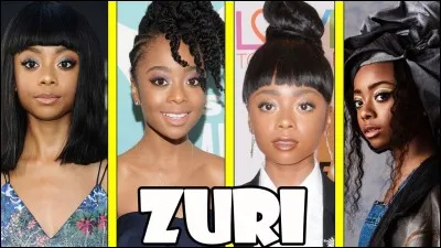 Quelle actrice est l'interprète de Zuri ?