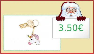 Un petit porte-clés fantaisie : 3.50