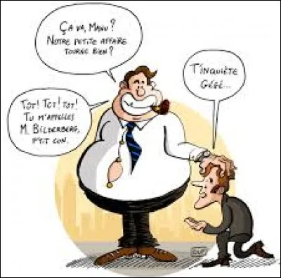 Nous avons des points communs tous les deux, mais mon père n'est pas Geppetto, plutôt Bilderberg.
Qui suis-je ?