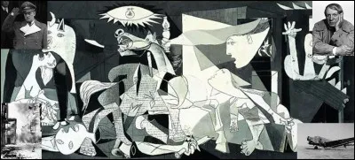 Art, Guerre !
Recevant la visite de certains militaires et d'un diplomate qu'il ne pouvait apprécier, à une de leurs questions (« C'est vous qui avez fait cela ? »), ce peintre n'hésita pas à lui répondre « Non vous » (ou « non, c'est vous »).
Qui est ce peintre ?
Quelle est cette peinture ?
Comment se nomme ce diplomate ?