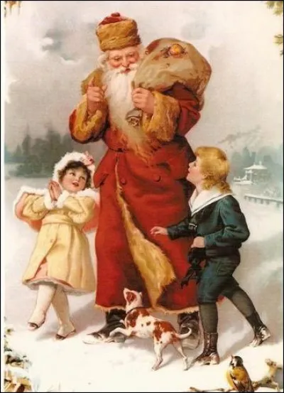 Qui regarde passer le père Noël ?