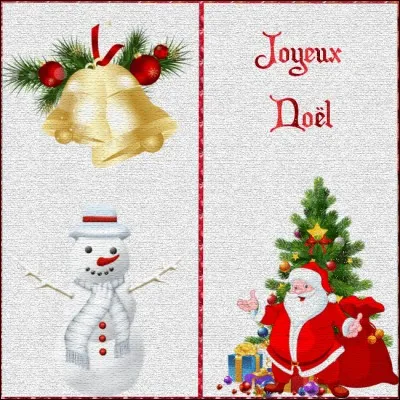 Où est écrit ''Joyeux Noël'' ?