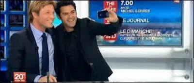 Sur quel élément physique Jamel Debbouze taquine-t-il Laurent Delahousse lors d'une interview au journal de France 2 ?