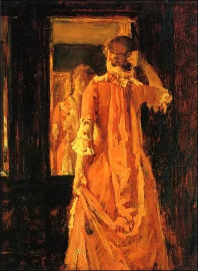 Qui a peint "Jeune femme devant un miroir" ?
