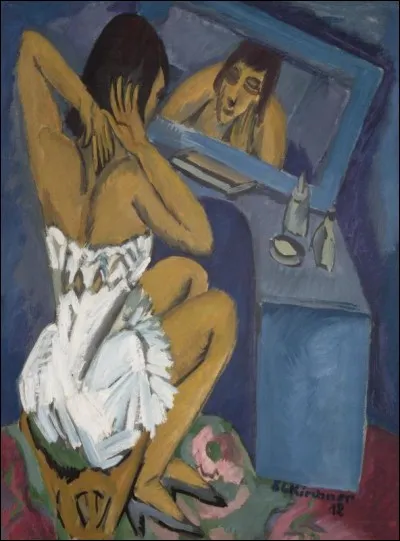 Qui a peint "La toilette, femme au miroir" ?