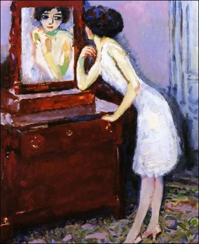 Qui a peint "Devant le miroir" ?