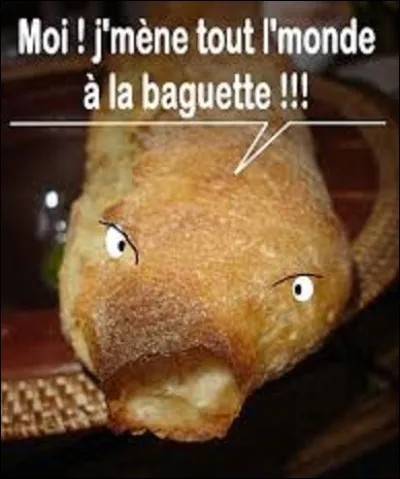 Santé : 
Dans notre baguette courante française d'un poids de 250 g, quel est le taux, en grammes, de glucides ?