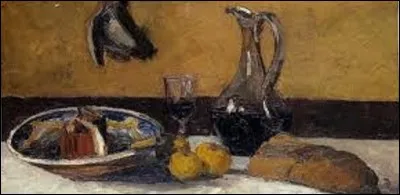 Peinture : 
''Nature morte'' est un tableau réalisé en 1867 où on remarque un morceau de gros pain cuit au feu de bois à droite de la table. Quel impressionniste a peint cette toile ?