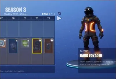 Quel skin a été le palier 100 du passe de combat saison 3 ?