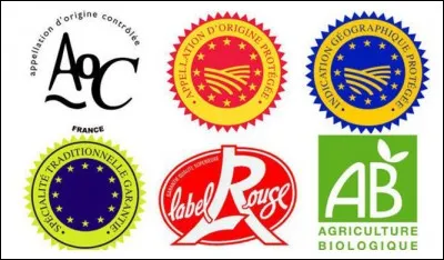 Lequel de ces labels de qualité est utilisé pour un produit bio ?